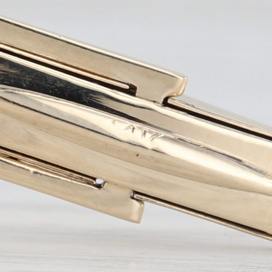Vintage Cartier Lapis Lazuli Cuff Link Shirt Studs w/ Box 14k Yellow Gold