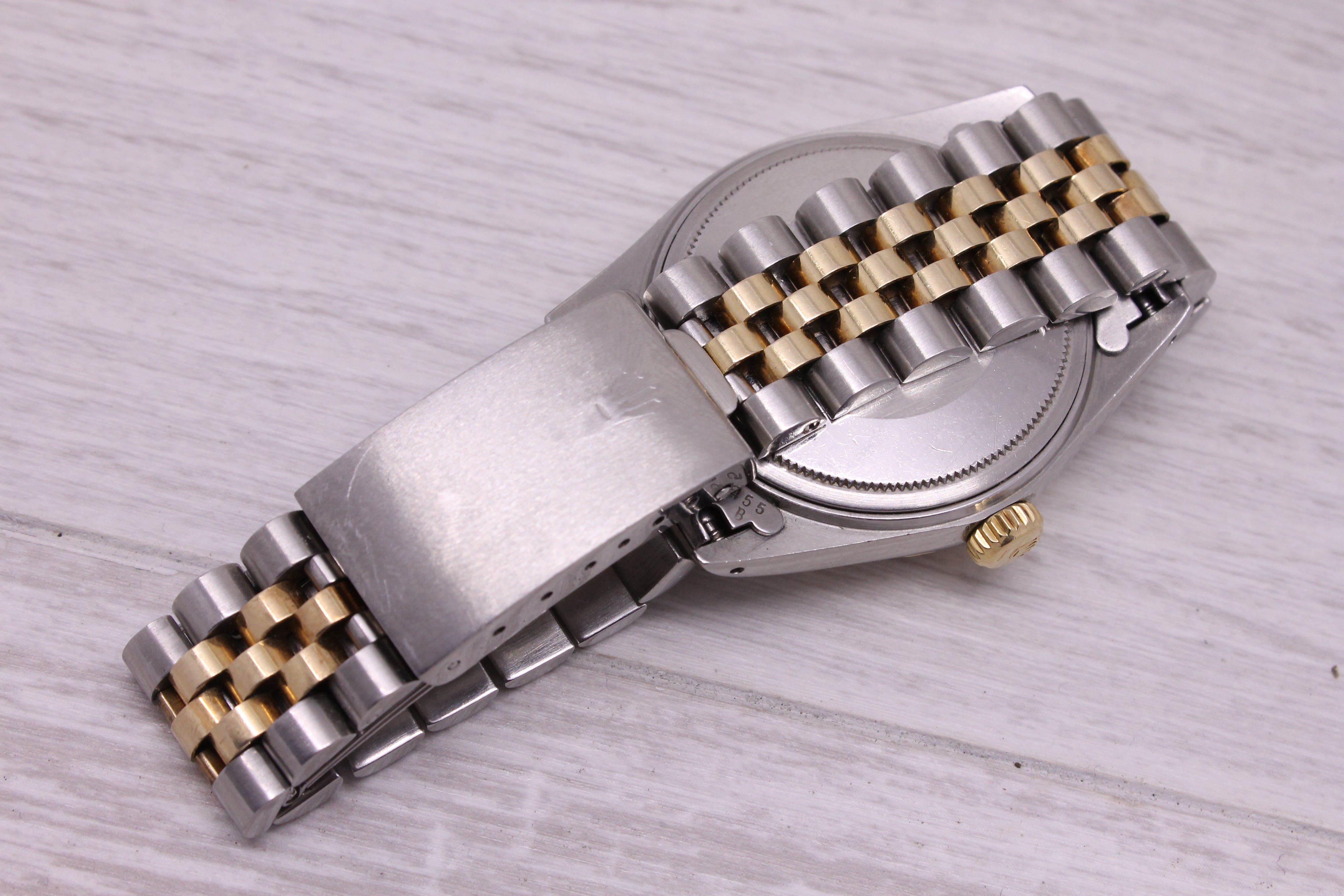 Vintage 1987 Rolex Datejust 16013 Two Tone Mens 36mm Automatic Watch w/Jubilee