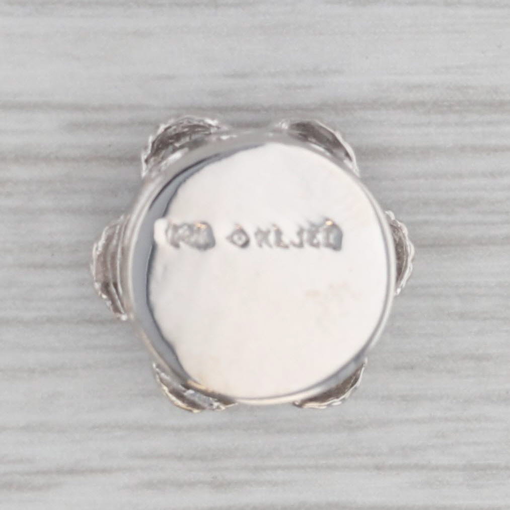 Gray Richard Klein 0.90ctw Tanzanite Diamond Flower Slide Bracelet Charm 14k Gold