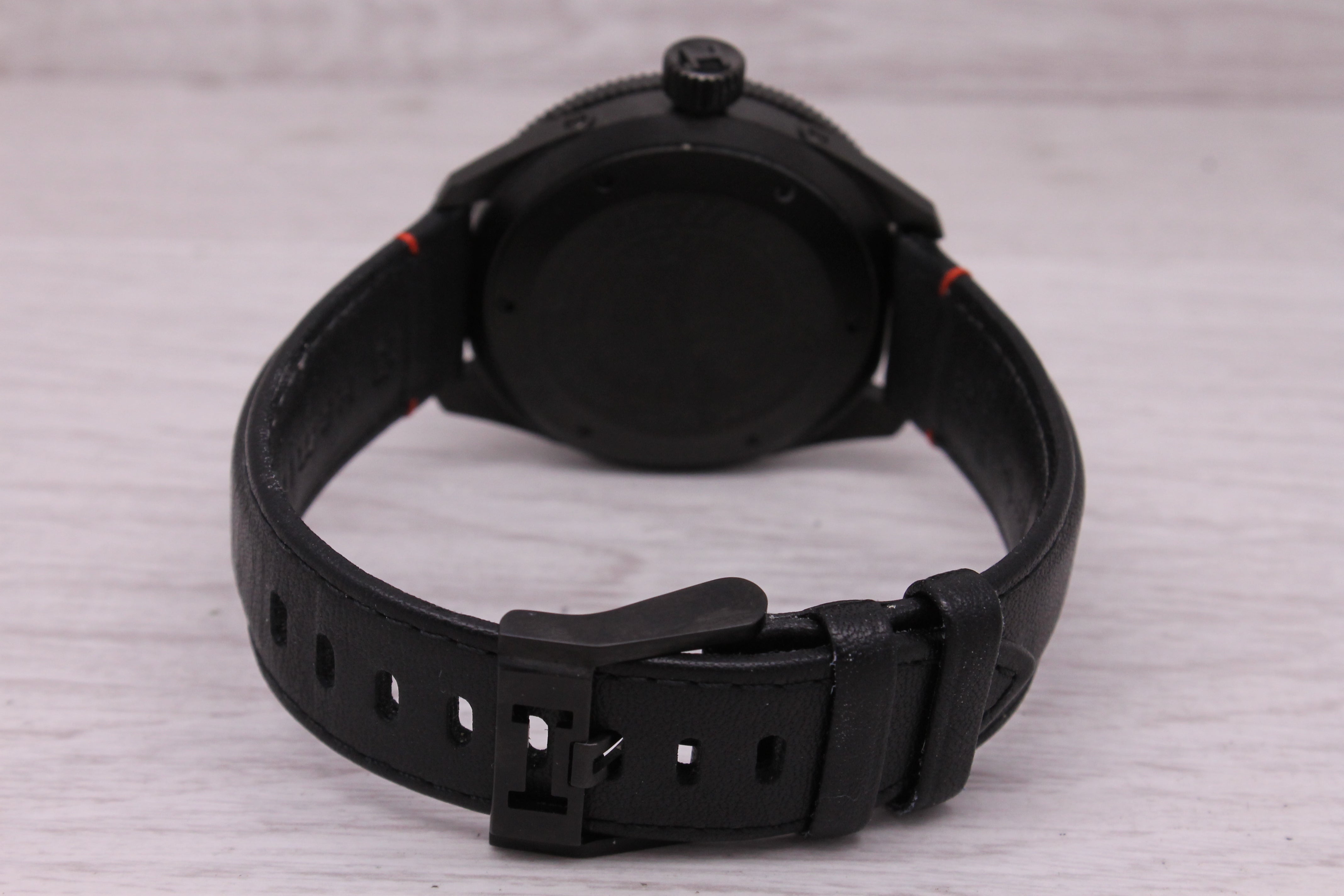 Black Hamilton Khaki Air Zermatt Mens 42mm Black PVD Automatic Watch w Strap H766950