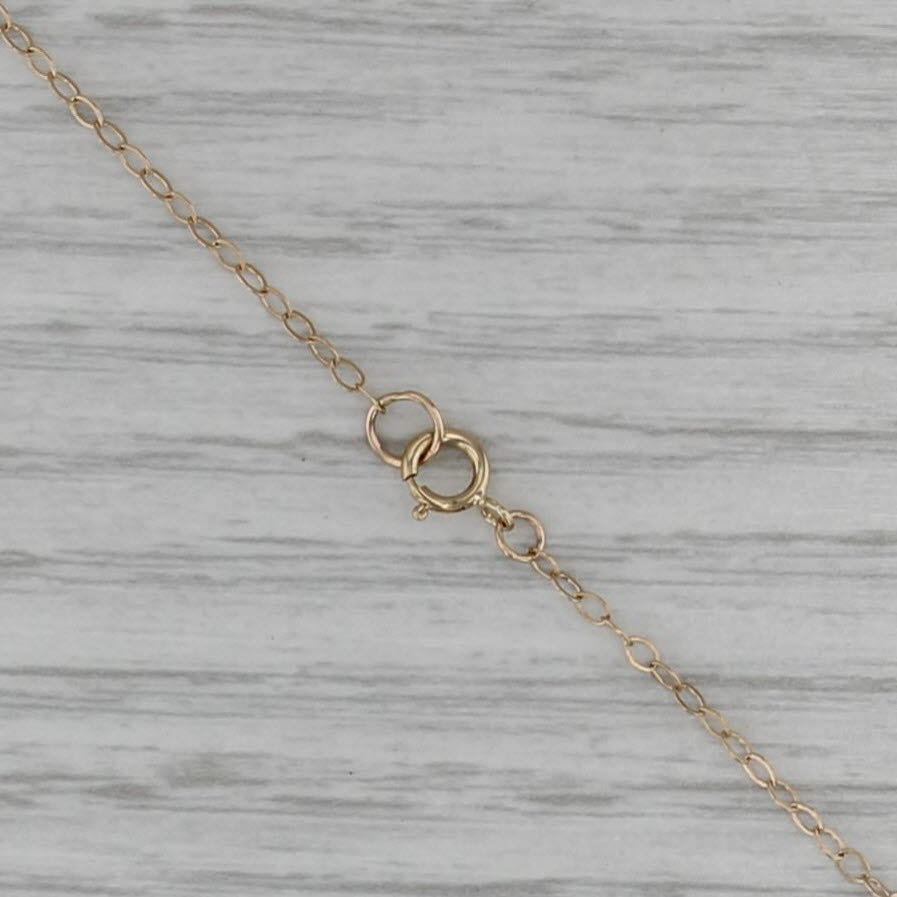 18" 1.3mm Cable Chain Necklace 14k Yellow Gold