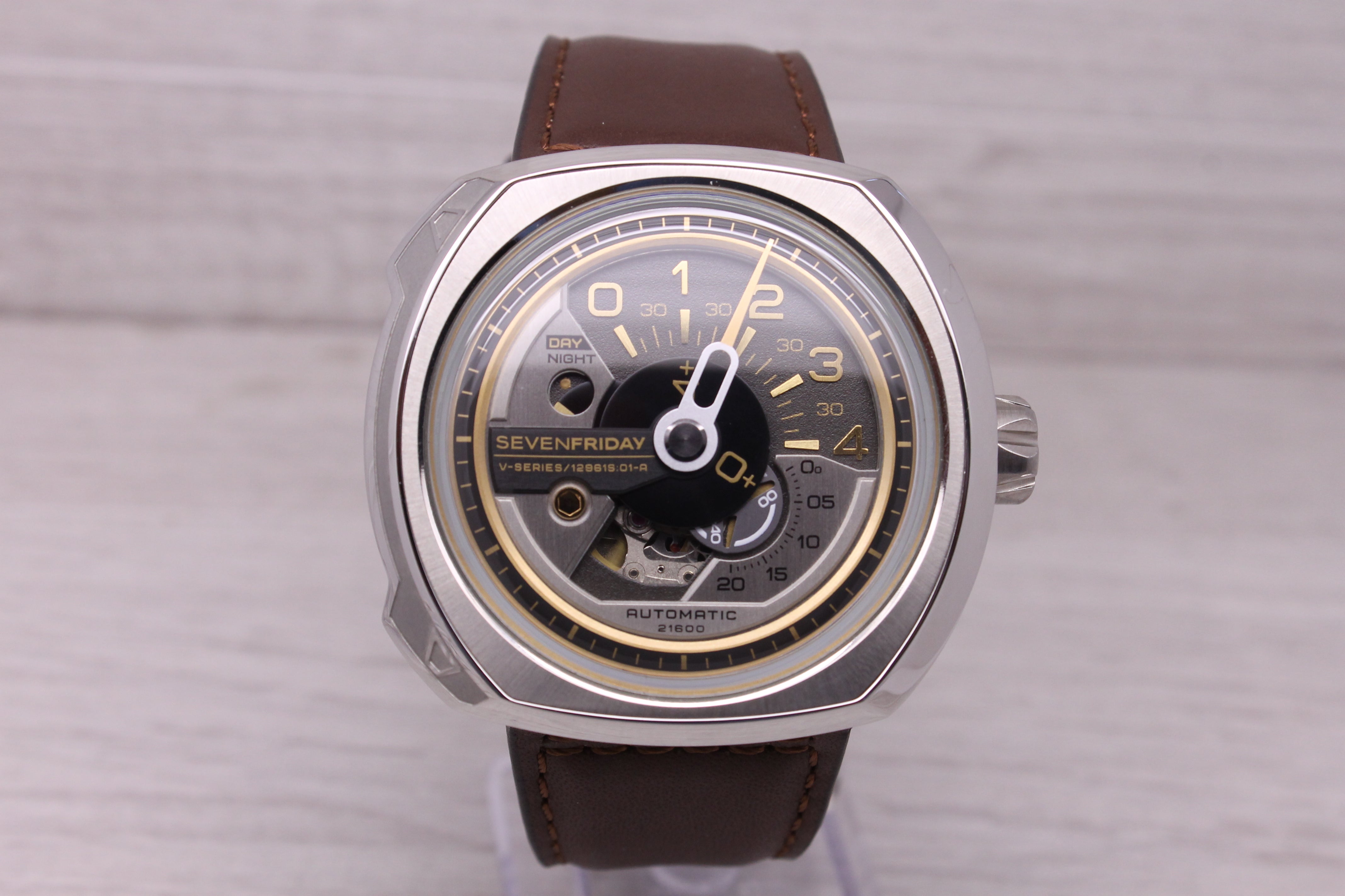 Dark Gray Seven Friday V-SERIES Mens 50mm Stainless Steel Automatic Watch SF-V2/01-U0206