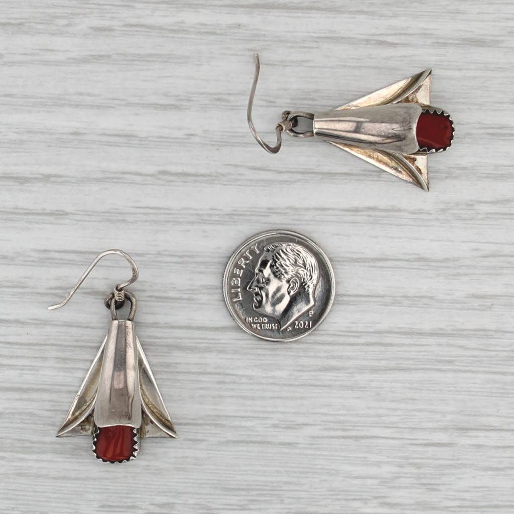 Yazzie Native American Squash Blossom Necklace Earrings Set Sterling Silver
