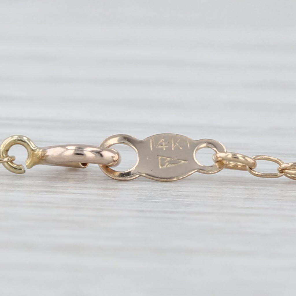 Rope Chain Necklace 14k Yellow Gold 19.25" 1.5mm