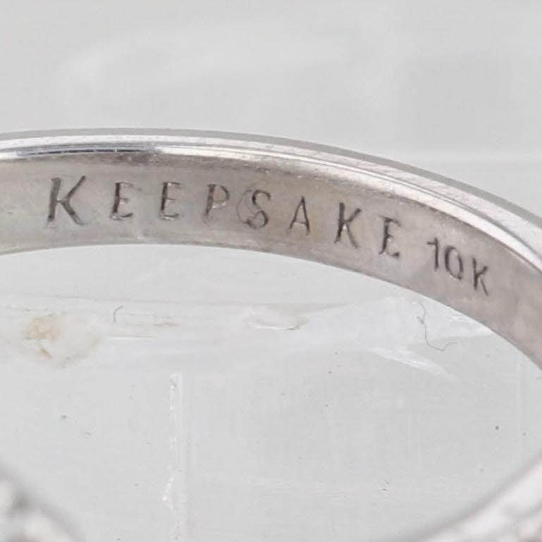 0.30ctw Diamond Cluster Halo Ring 10k White Gold Size 7.25