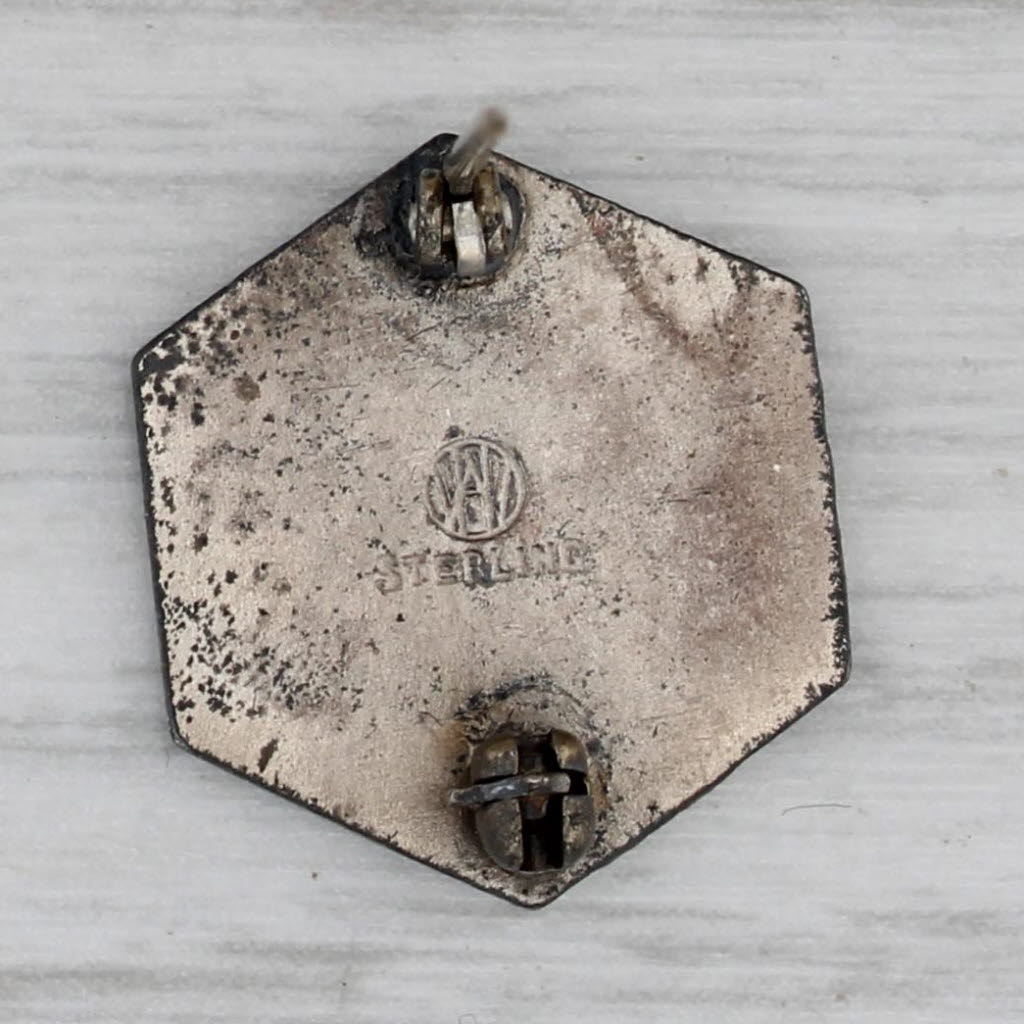 Gray Sterling Silver Harrison Radiator Division General Motors 5 Years Service Pin