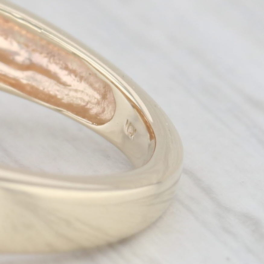 Light Gray 0.78ctw Round Diamond Cluster Ring 10k Yellow Gold Size 7.25 Engagement