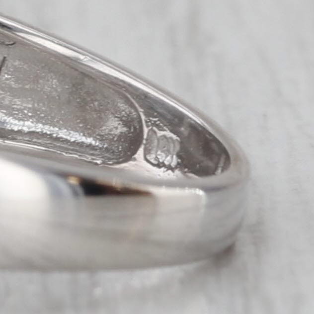0.30ctw Diamond Bypass Ring 14k White Gold Size 7