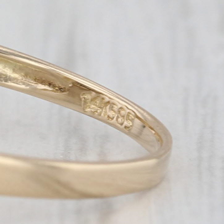 7mm Black Cultured Pearl Diamond Halo Ring 14k Yellow Gold Size 7