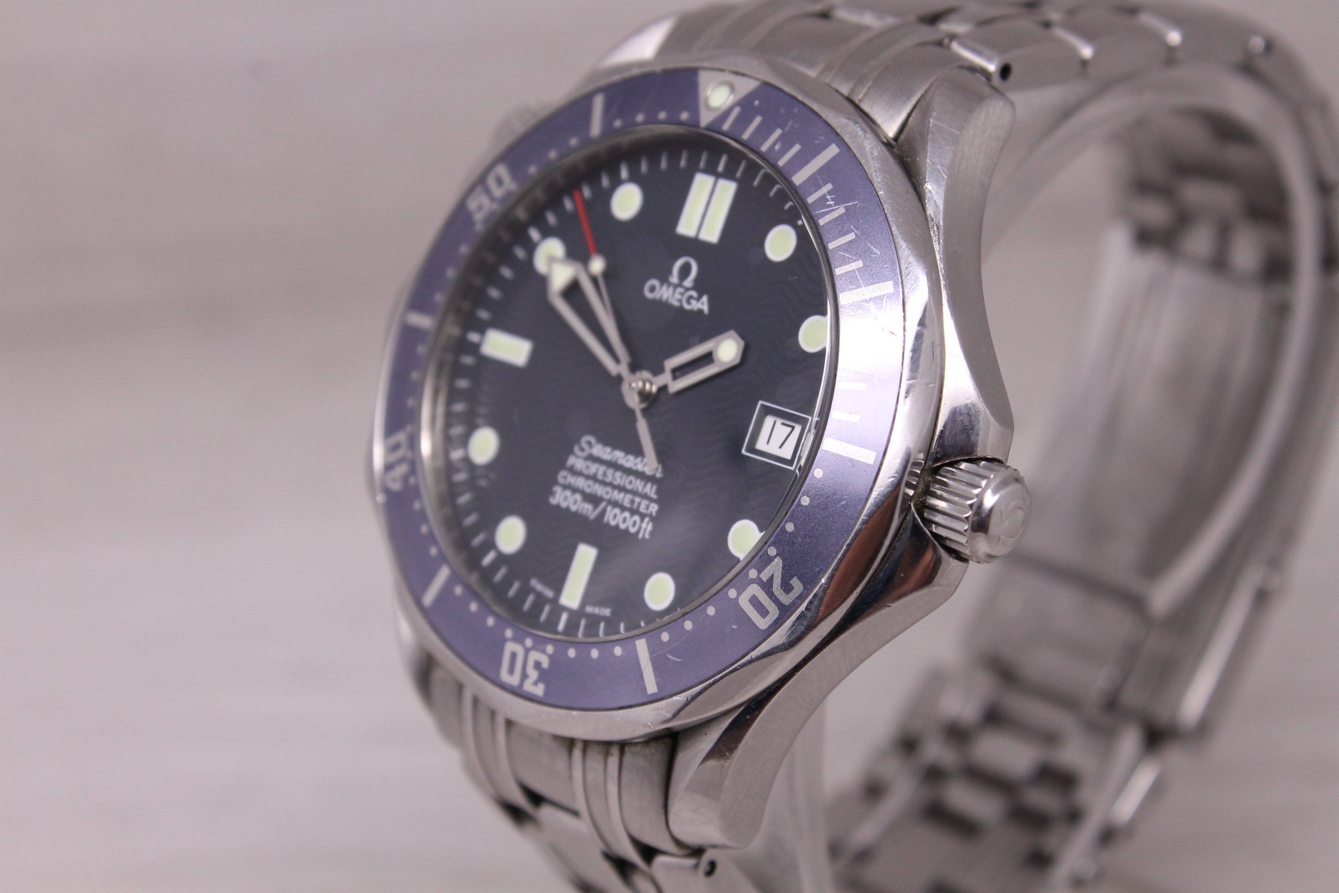 2006 Omega Seamaster Pro 300m 41mm Automatic Divers Watch Fade Blue Bond 2531.80