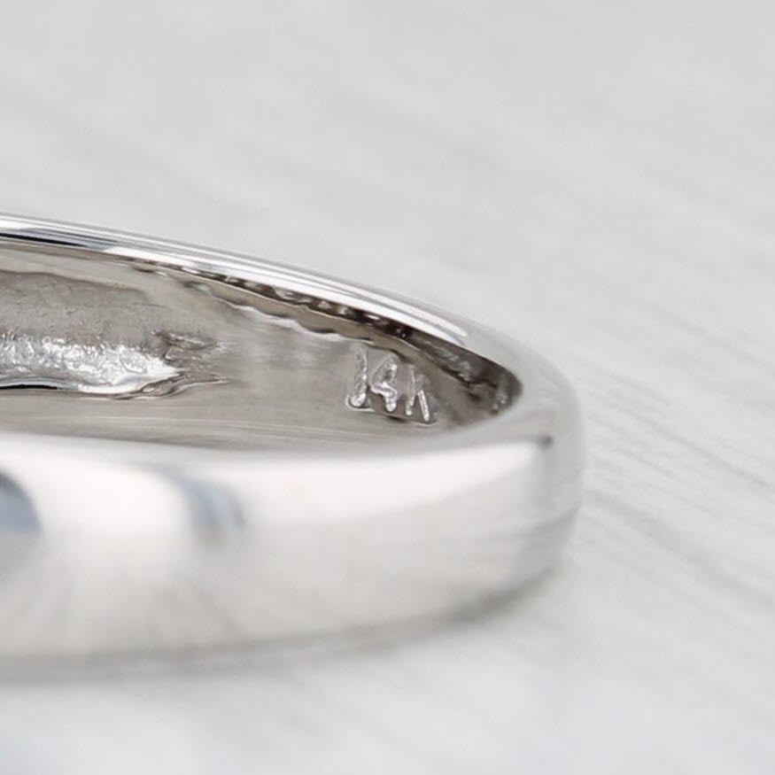 Light Gray 1ctw Diamond Ring 14k White Gold Wedding Anniversary Band Size 7