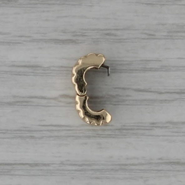 Authentic Pandora Beveled Clip Lock Charm 750256 14k Gold 585 ALE
