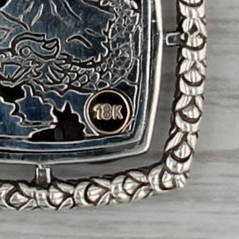 John Hardy Naga Dragon Pendant Sterling Silver 18k Gold