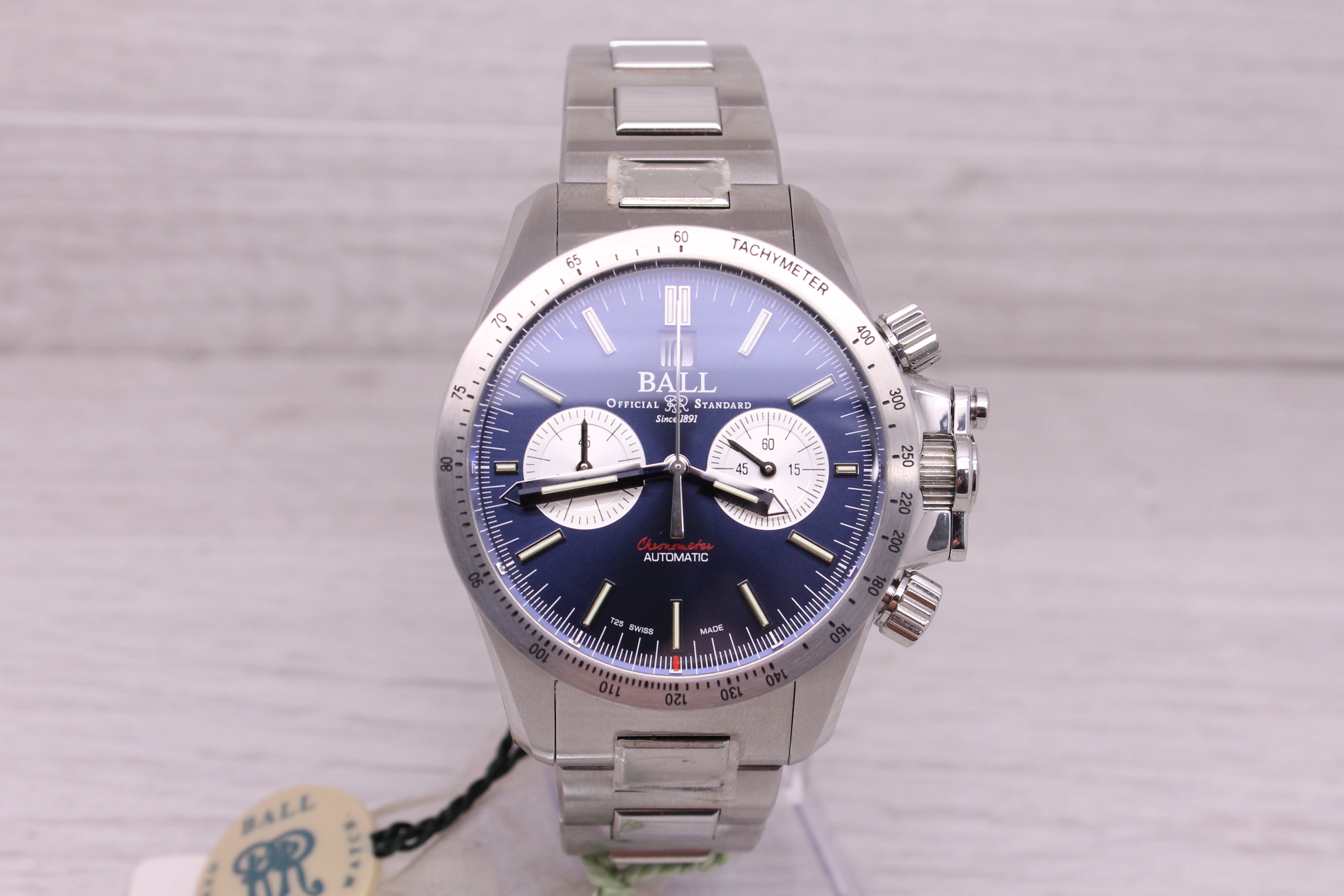 Gray Ball Engineer Hydrocarbon Racer Mens 42mm Automatic Chronograph Watch CM2198C