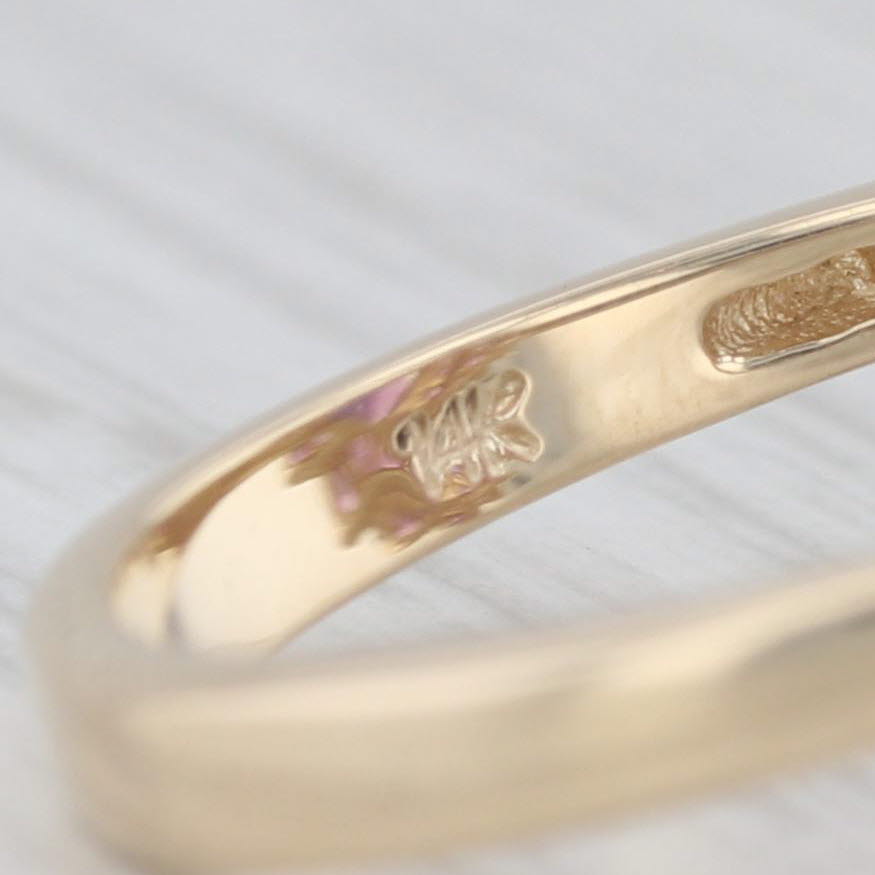 Light Gray 1.90ctw Amethyst Heart Ring 14k Yellow Gold Size 7 Cocktail Cluster