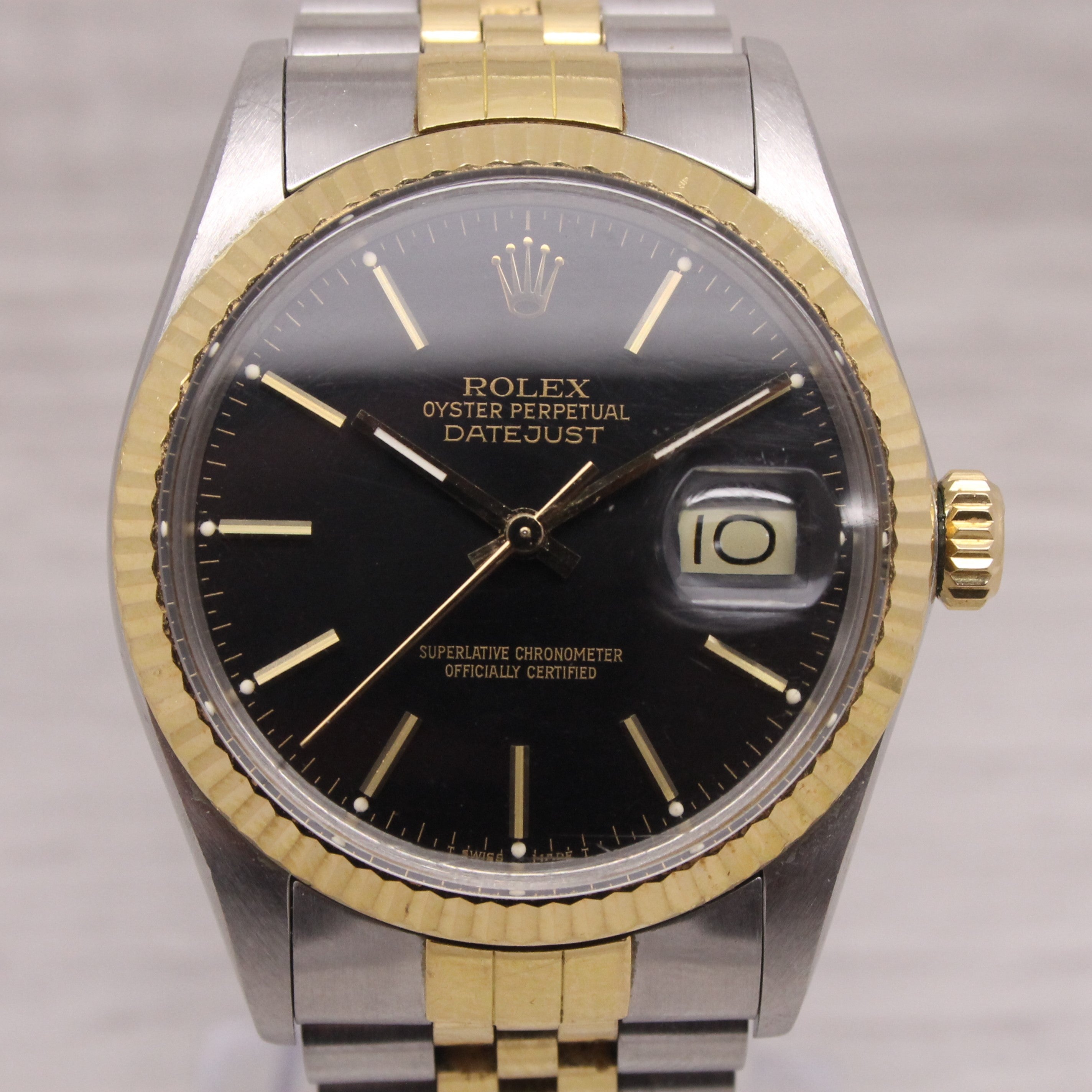 Rolex datejust hotsell 16013 black dial