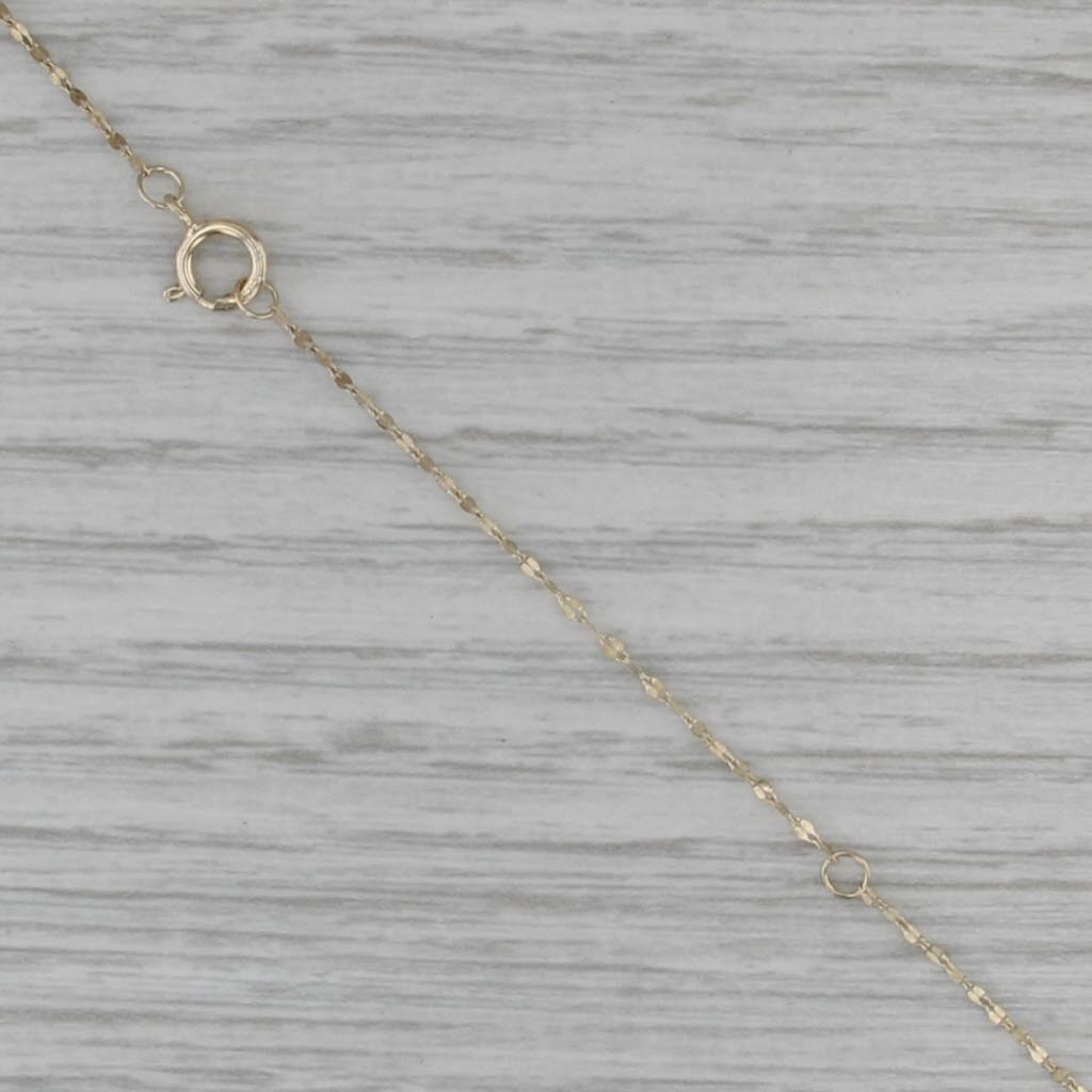 Asscher Cubic Zirconia Solitaire Pendant Necklace 14k Yellow Gold 16"-18"