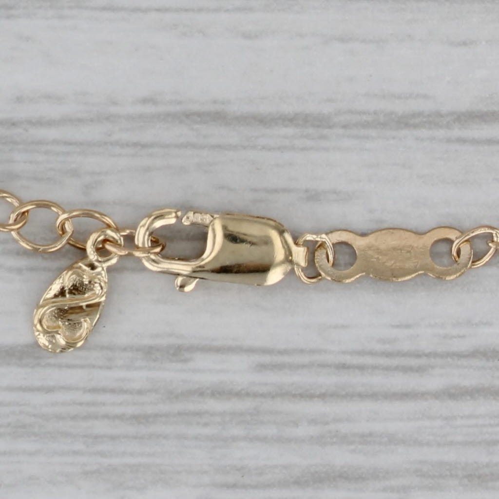 Gray 0.16ctw Diamond Open Hearts Pendant Necklace 14k Yellow Gold Jane Seymour