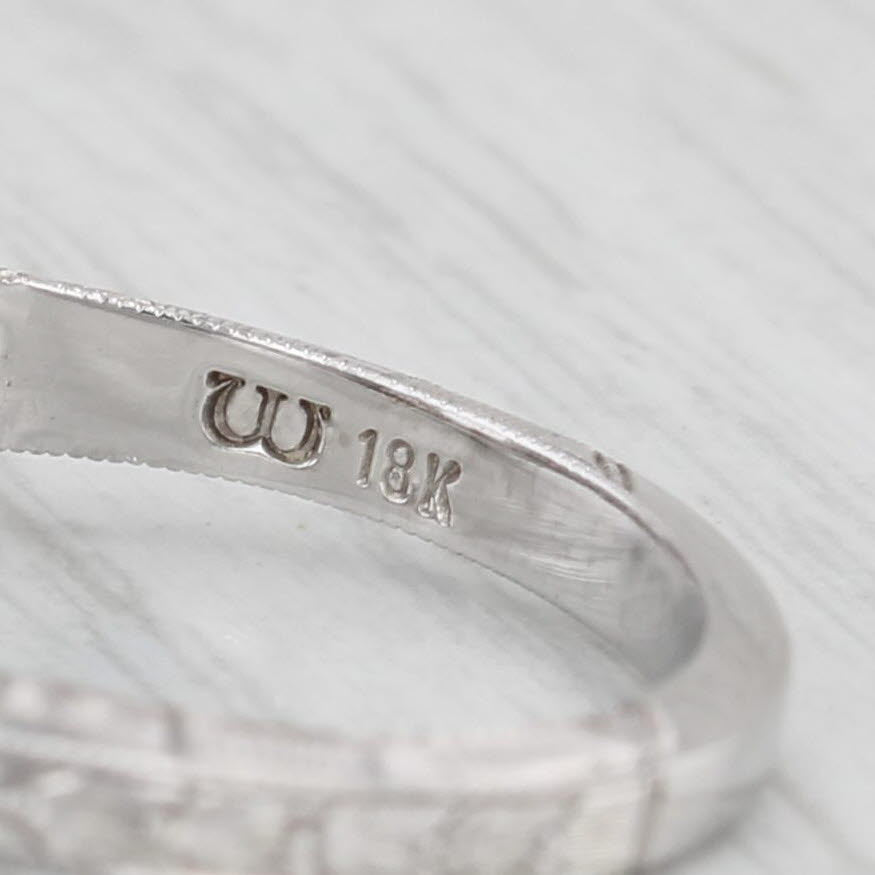 Light Gray New Semi Mount Engagement Ring Diamond 18k White Gold Size 7 Whitehouse