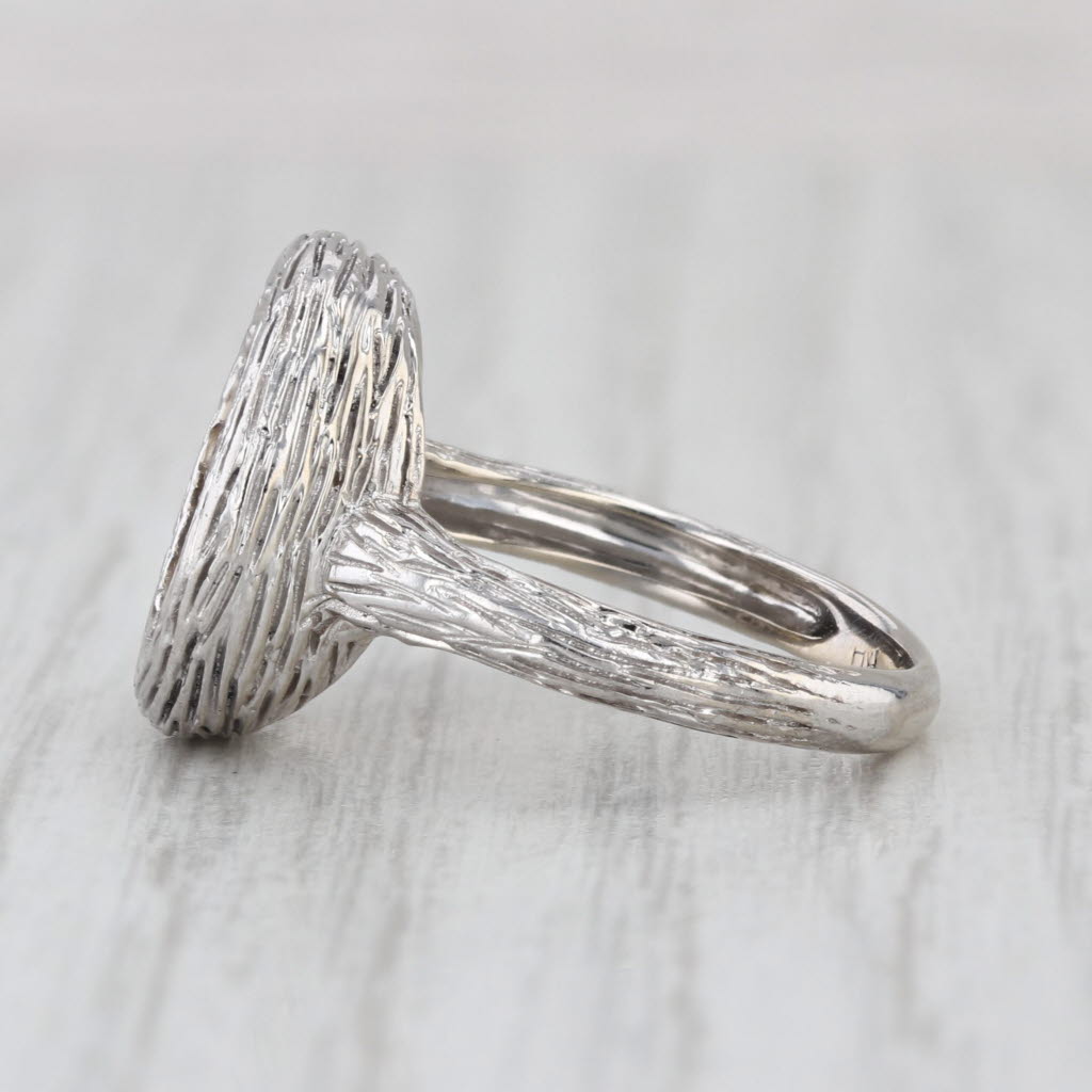 0.51ctw Champagne Diamond Cluster Ring 14k White Gold Size 6.25