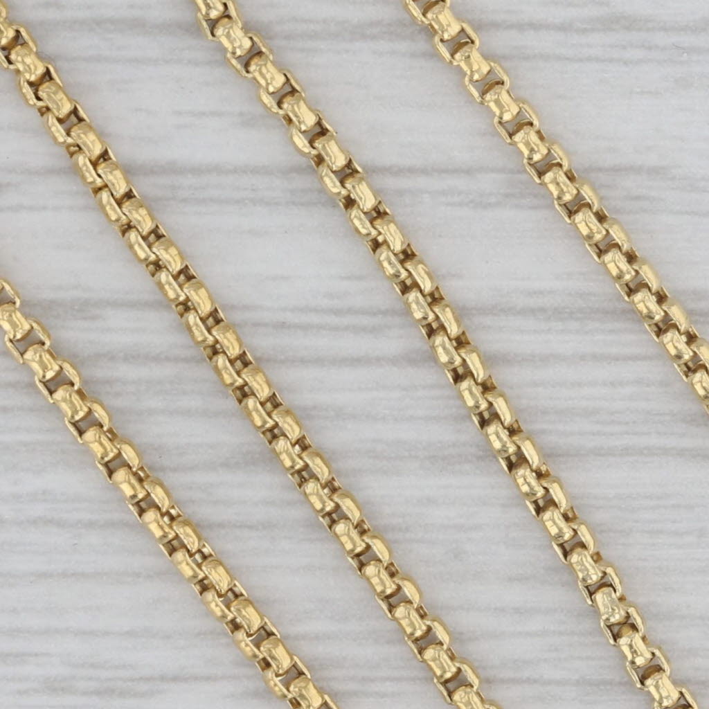 Gray David Yurman 0.15ctw Diamond Starburst Station Necklace 18k Yellow Gold 17"