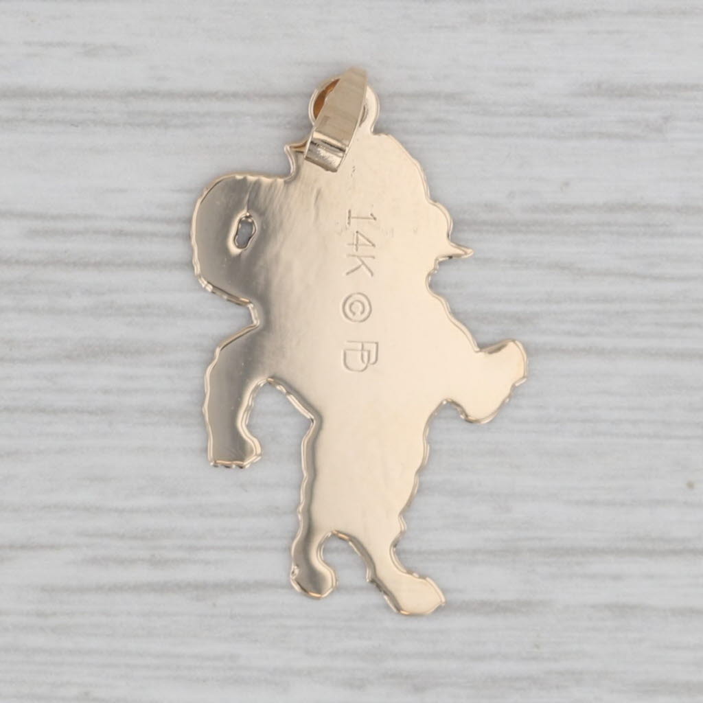 Gray UNC Chapel Hill Rameses Ram Pendant 14k Gold University North Carolina Mascot