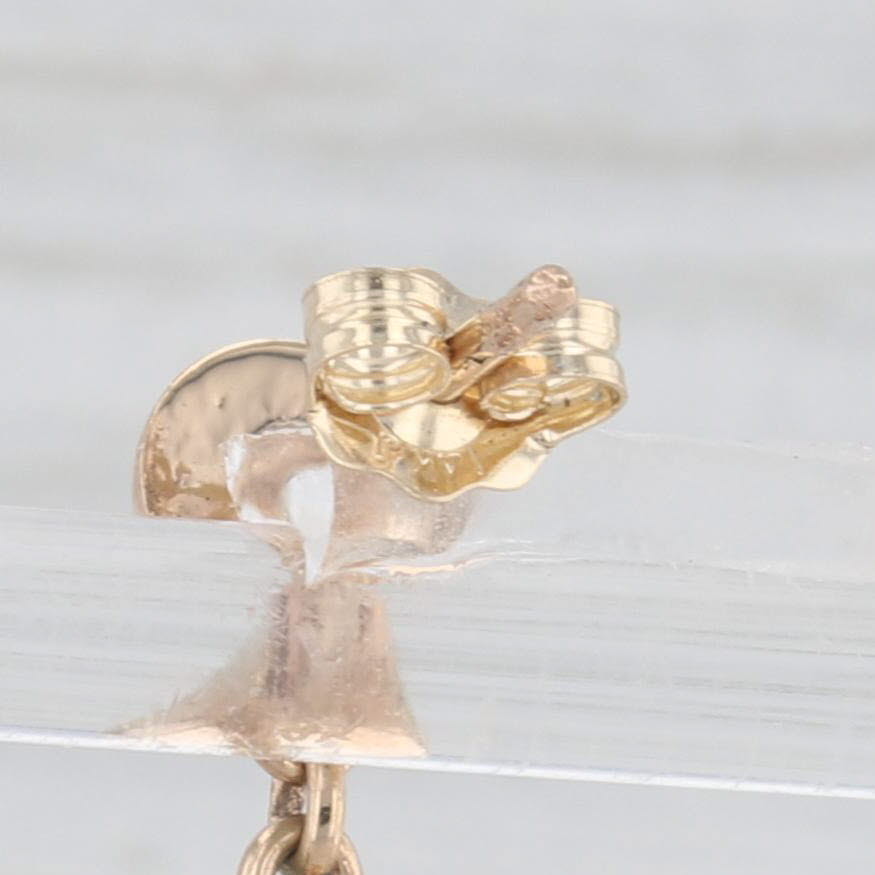 Light Gray 5ctw Smoky Quartz Dangle Flower Earrings 14k Yellow Gold Belcher Setting Drops