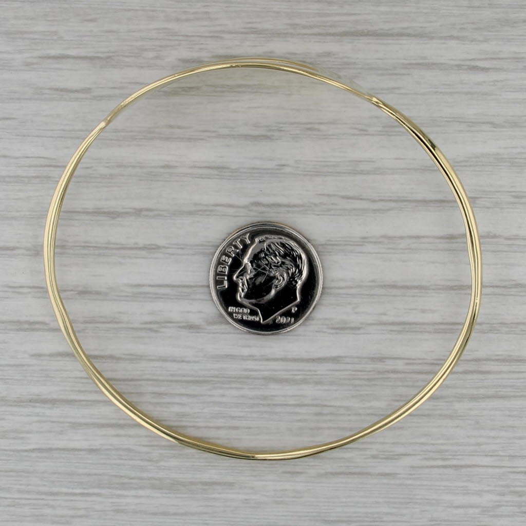 Ippolita Circle Bangle Bracelet 18k Yellow Gold Statement 7.5"