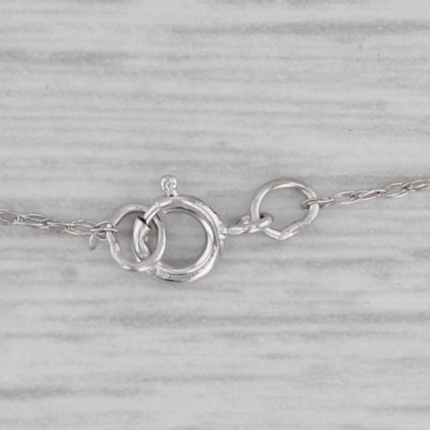 Gray Cultured Black Pearl 0.30ctw Diamond Halo Pendant Necklace 14k White Gold