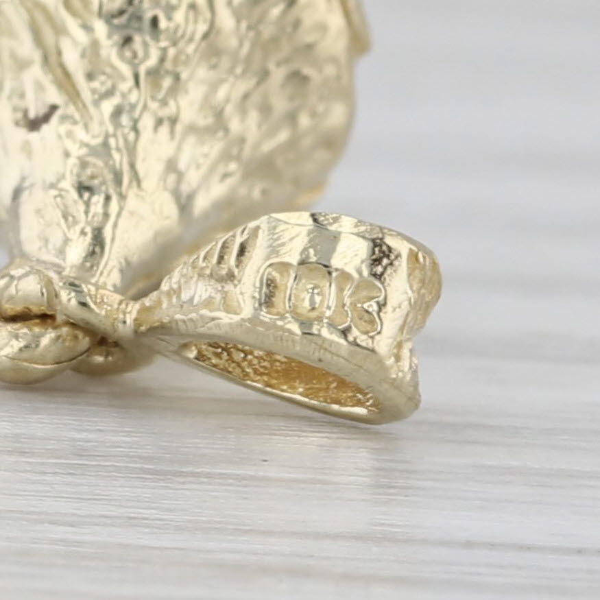 Hershey Kiss Pendant 10k Yellow Gold Small Drop Souvenir