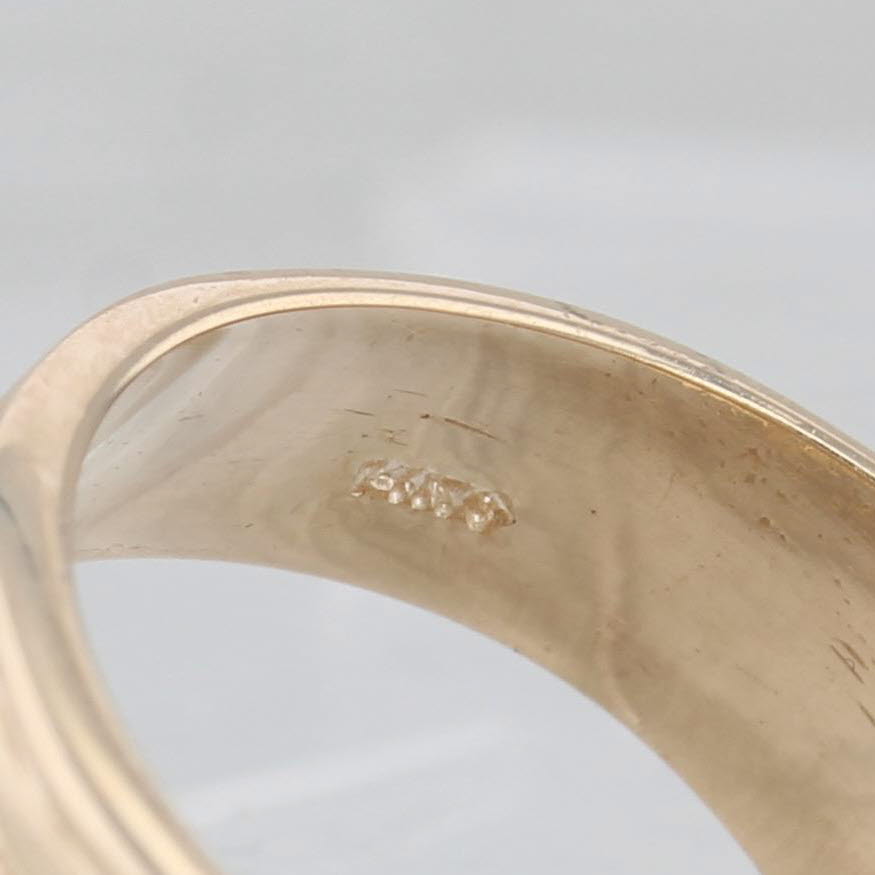 Gray 0.40ctw Diamond Abstract Fan Cocktail Ring 14k Yellow Gold Size 7