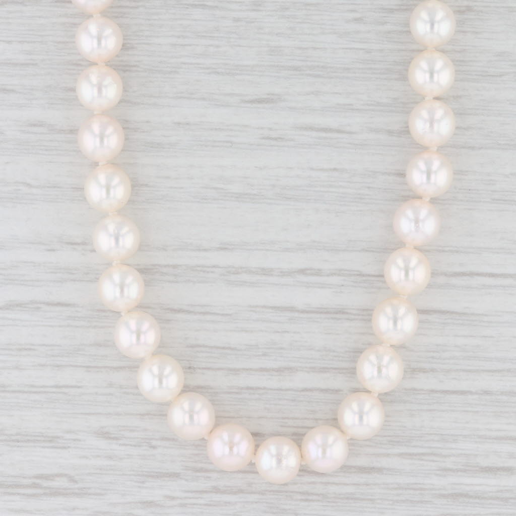 Pascal Saltwater Cultured Pearl Strand Necklace 18k Gold 15.25”