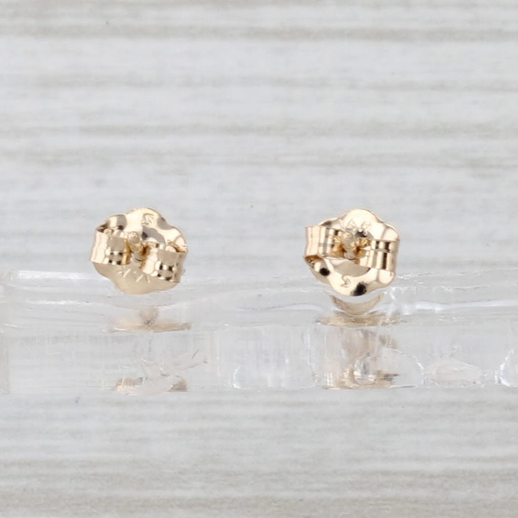 0.35ctw Diamond Round Solitaire Stud Earrings 14k Yellow Gold Studs
