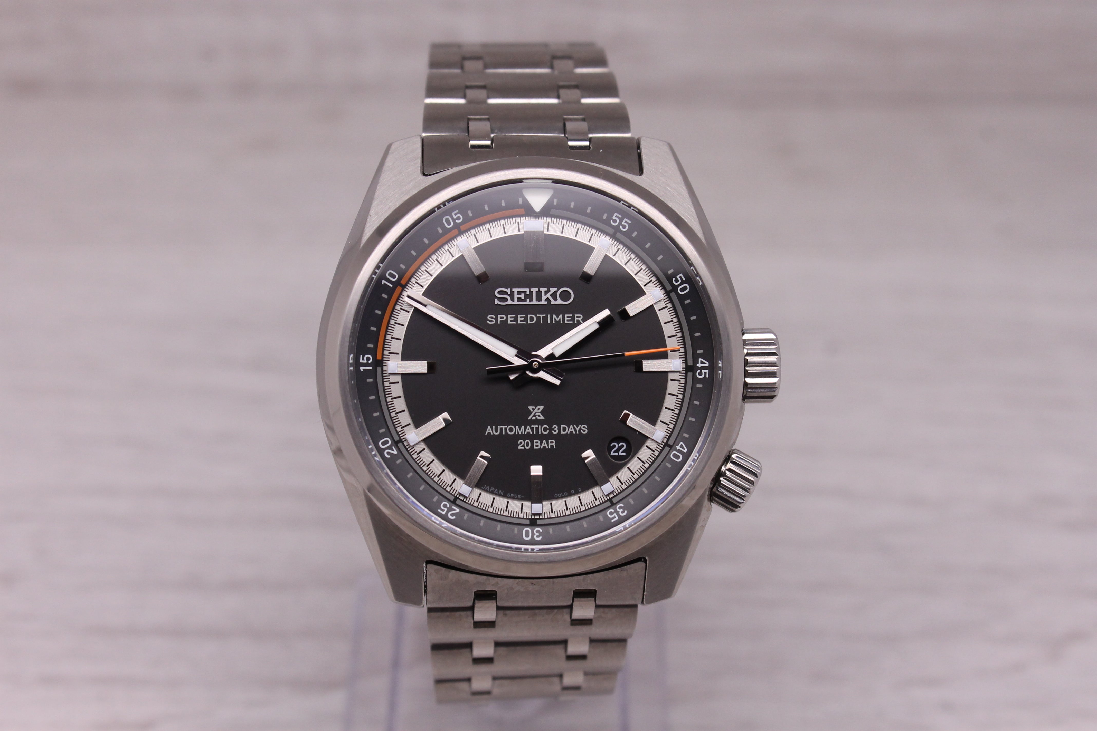 Seiko Prospex Speedtimer SPB515 Automatic 3 Days 39.5mm Steel Watch w/ Box Card