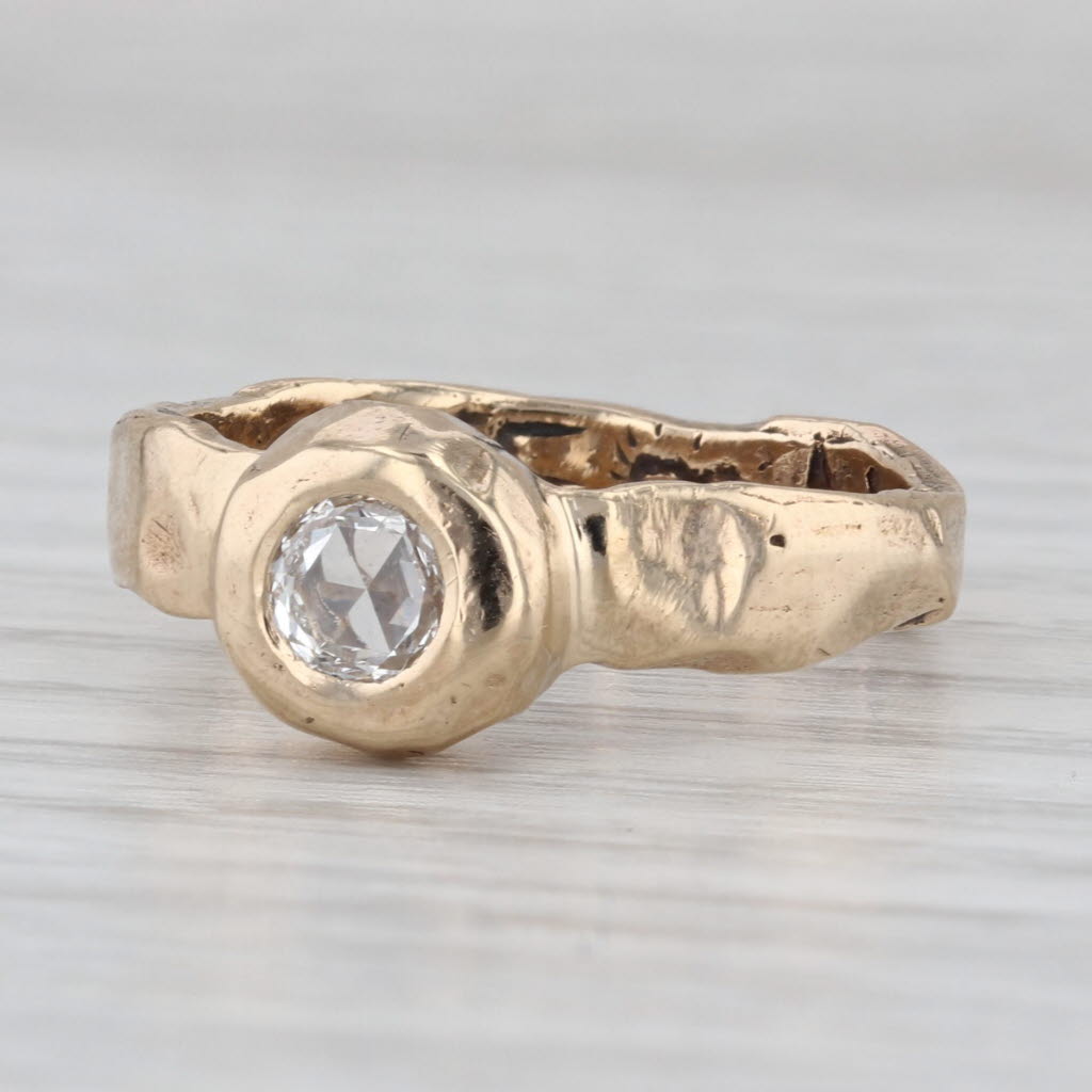 Jes Maharry Always Love 0.20ct Diamond Solitaire Engagement Ring 14k Gold Size 8