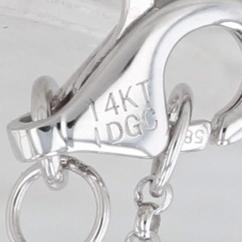 1.40ctw Ruby Diamond Curved Bar Necklace 14k White Gold 18" Cable Chain