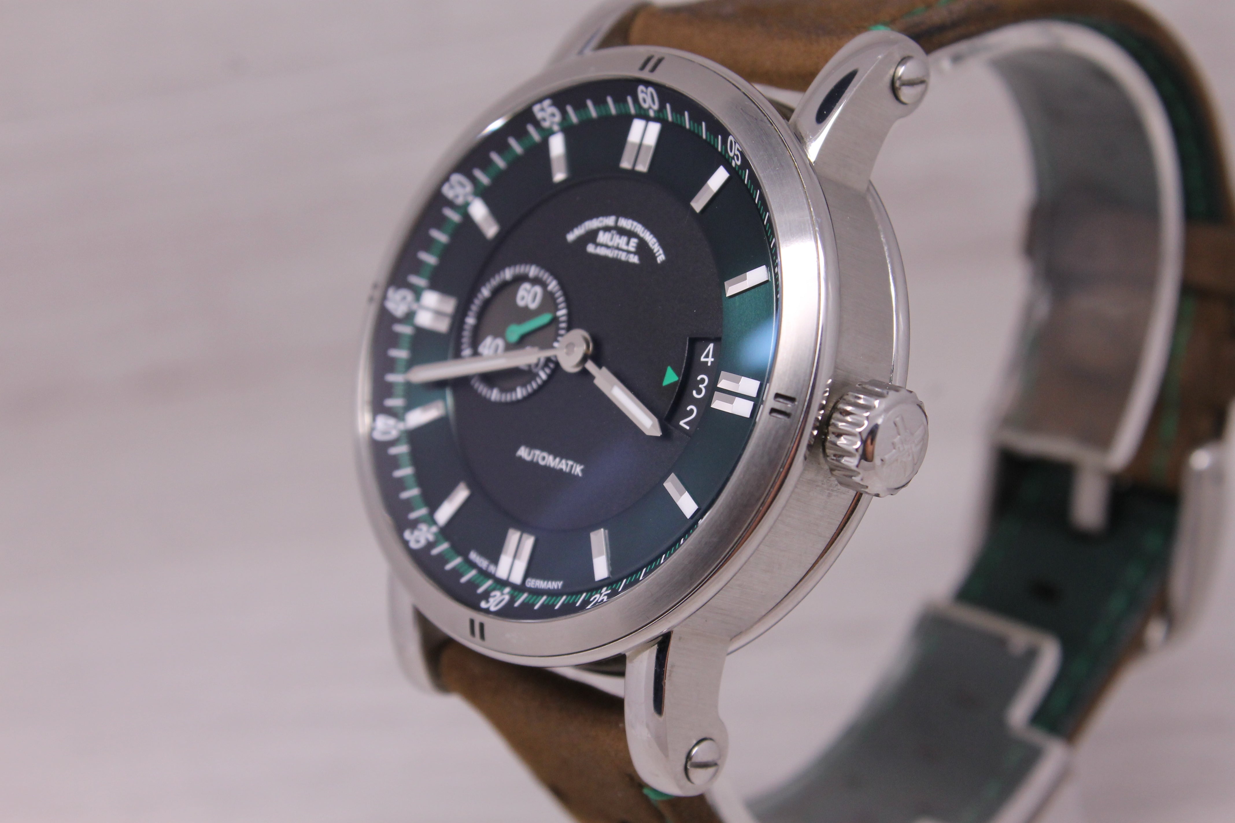 Muhle Glashutte Teutonia Sport II Mens 41mm Steel Automatic Watch M1-29-74-LB