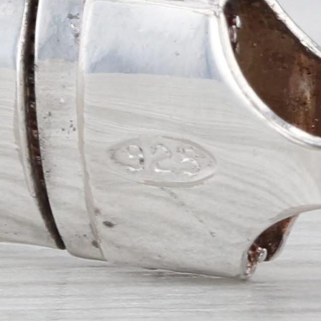 Omega Chain Necklace Sterling Silver 18" 7.4mm Italian