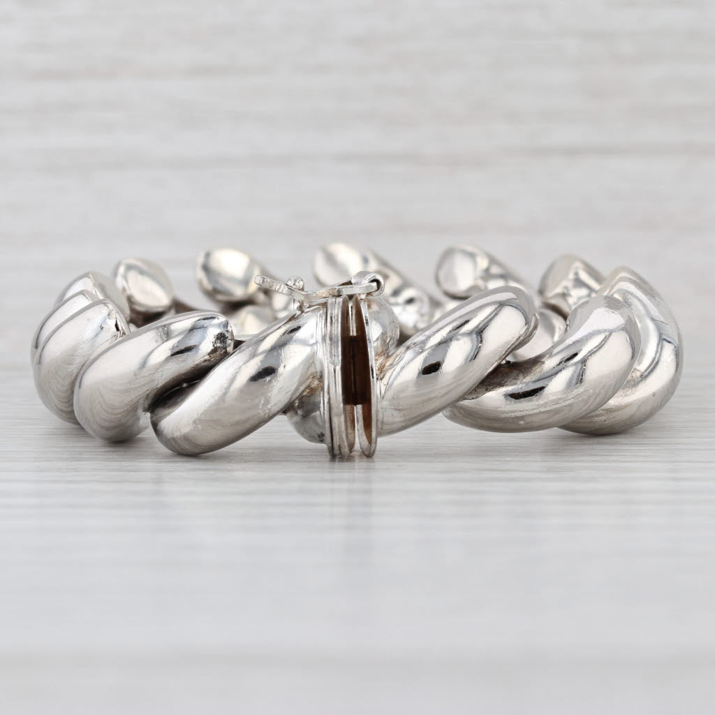7" San Marco Bracelet Sterling Silver Milor Italy 13.3mm