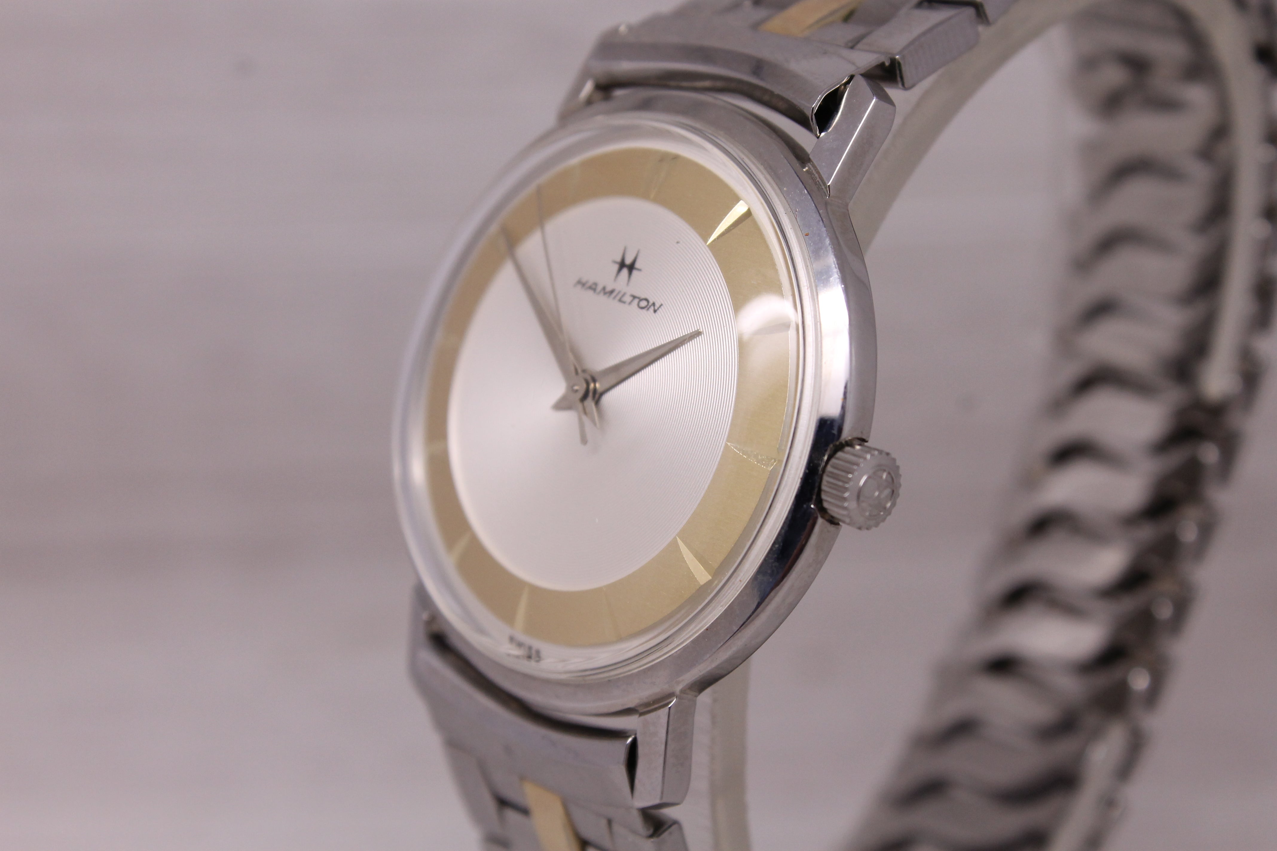 Vintage Hamilton Mens Mechanical Watch Sea Guard Stainless Steel MINT