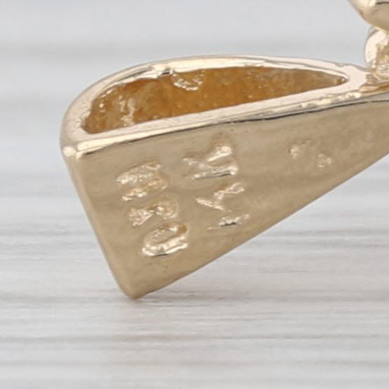 1.13ctw Ruby Diamond Halo Pendant 14k Yellow Gold Small Drop