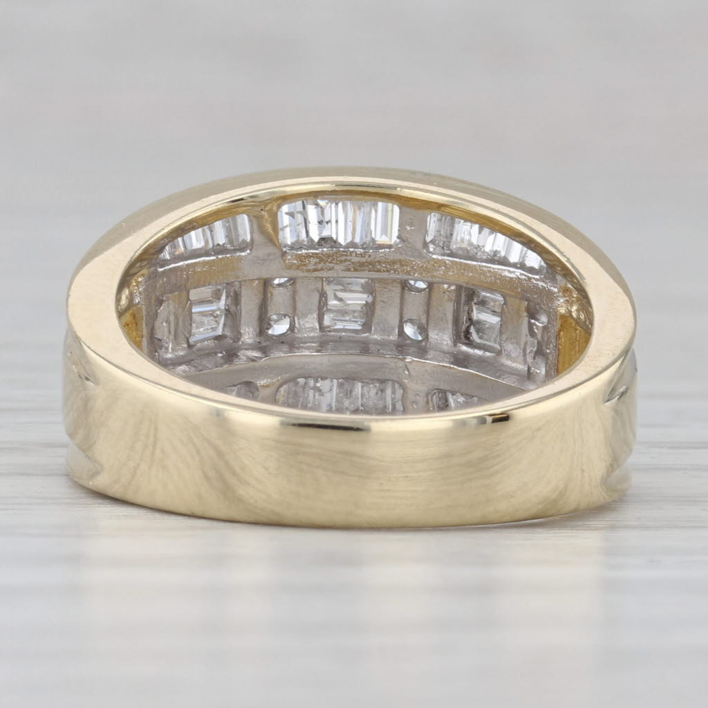 Gray 1ctw Diamond Ring 10k Yellow Gold Size 7 Anniversary