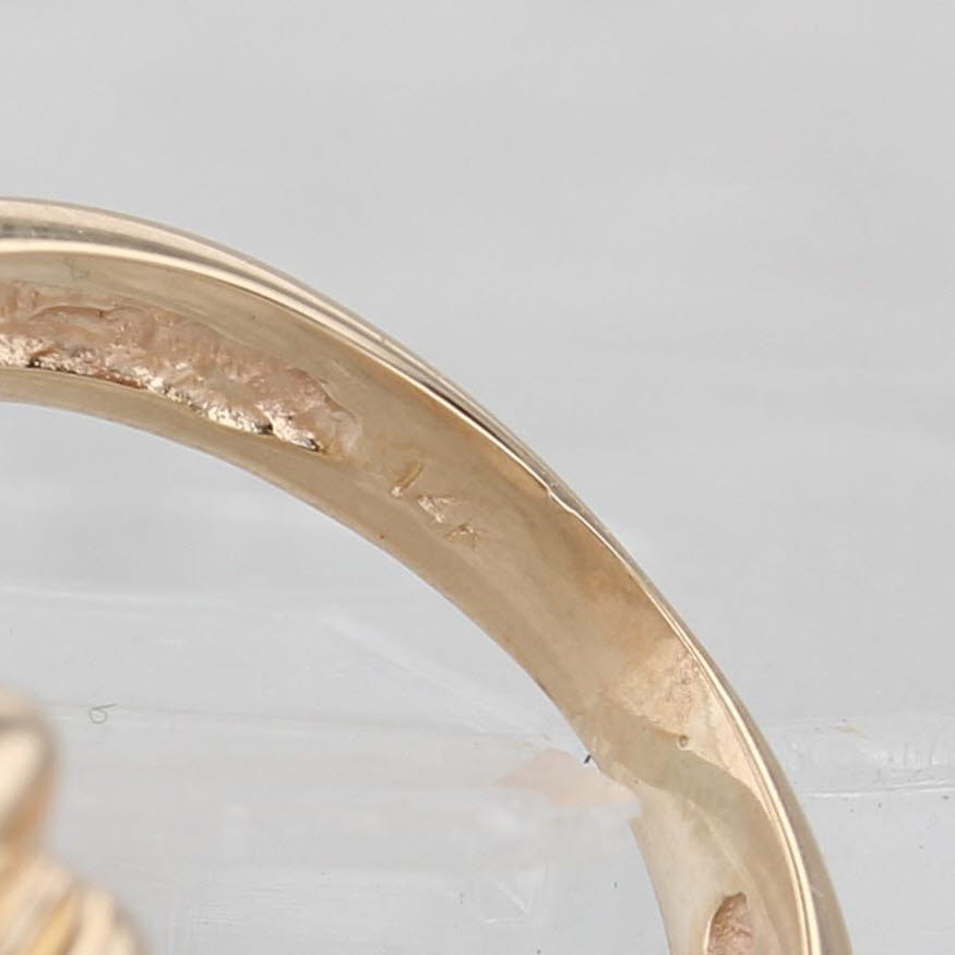 Light Gray 0.16ctw Diamond Ring 14k Yellow Gold Size 5.75