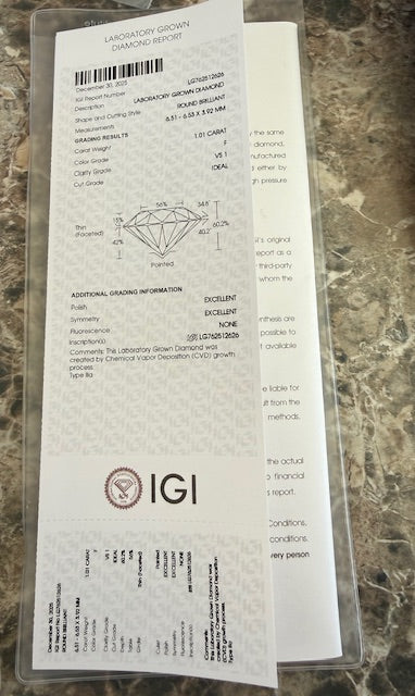 New IGI Lab Grown 2.03ctw Round Diamond Martini Stud Earrings 14k Gold Studs