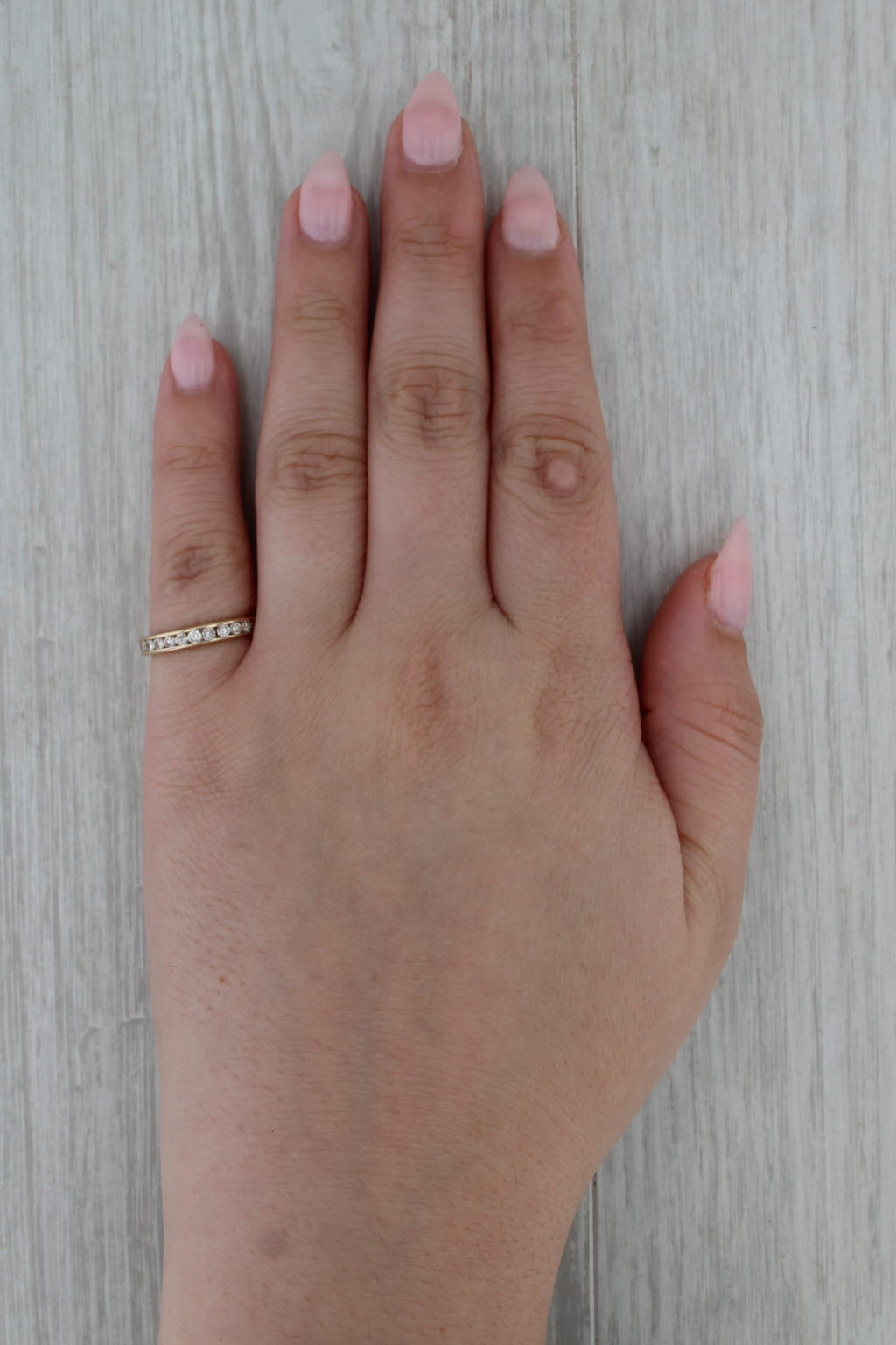 0.40ctw Diamond Wedding Band 10k Yellow Gold Size 5.5 Stackable Ring