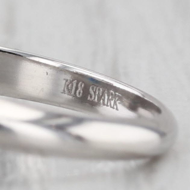 1.58ctw Blue Sapphire Diamond Halo Ring 18k White Gold Size 6.5 Engagement