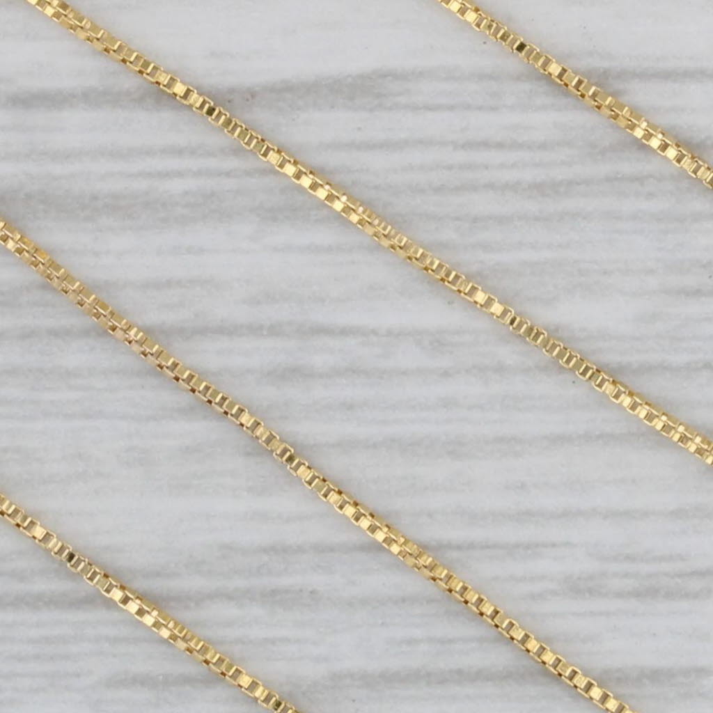 Gray 0.25ctw Diamond Journey Pendant 10k Yellow Gold 18.75" Box Chain