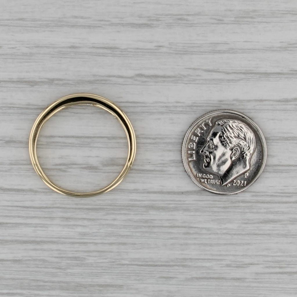 0.30ctw Diamond Wedding Band 14k Yellow Gold Size 8.5 Stackable Ring