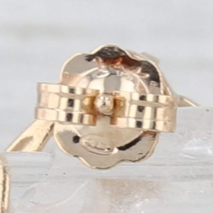 0.60ctw Diamond Stud Earrings w/ Jackets 14k Yellow Gold Convertible