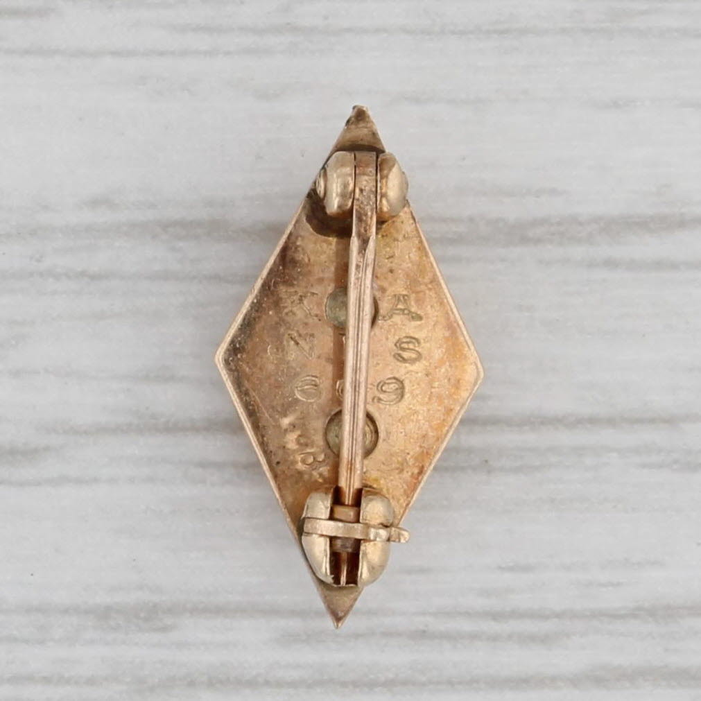 Gray Kappa Delta Pin 10k Gold Sorority Badge Vintage Sword Greek Society